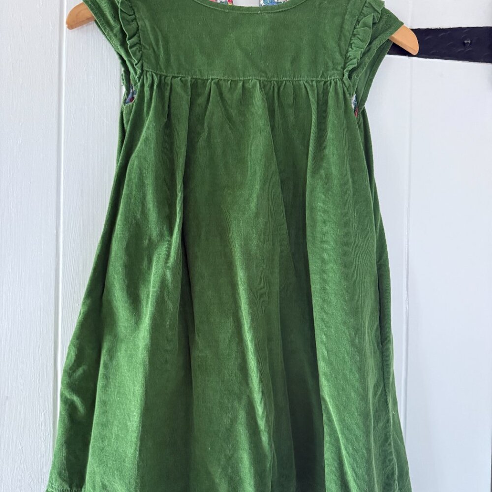 Mini Boden Corduroy Dress with Pockets and Flower lining - Size 8-10 years old